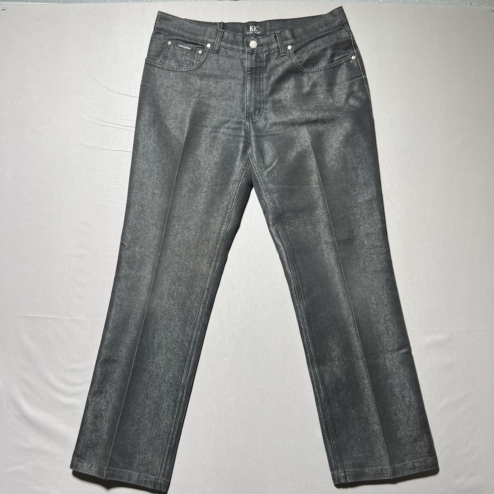 Vintage Karl Kani Jeans Womens 14 Straight Leg‎ Made USA Y2K 90s Hip Hop Denim